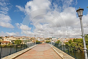 Landscape of Zamora seen from an old bridge