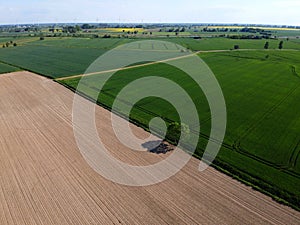 Landscape of Zulawy Wislane in Poland