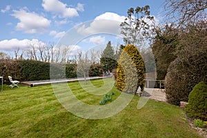 Landscaped cottage garden