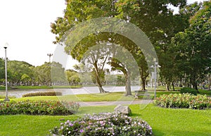 Landscaped Formal garden park.