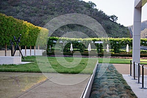 Landscaped Garden with Dining Tables