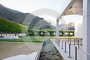 Landscaped Garden with Dining Tables