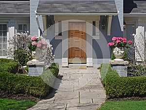 Landscaped house front