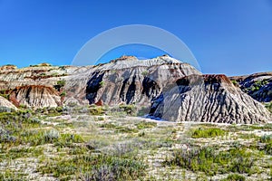 Landscapes in Alberta`s Dinosaur Provincial Park