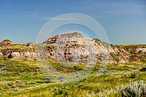 Landscapes in Alberta`s Dinosaur Provincial Park