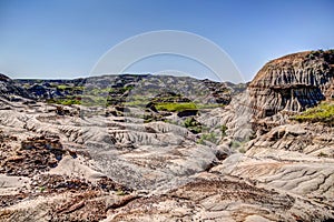 Landscapes in Alberta`s Dinosaur Provincial Park