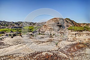 Landscapes in Alberta`s Dinosaur Provincial Park