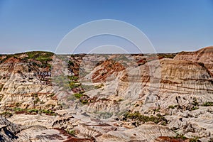 Landscapes in Alberta`s Dinosaur Provincial Park