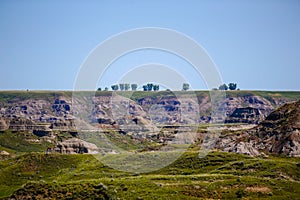 Landscapes in Alberta`s Dinosaur Provincial Park