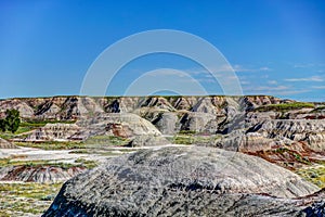 Landscapes in Alberta`s Dinosaur Provincial Park