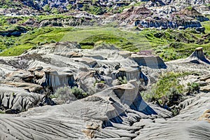 Landscapes in Alberta`s Dinosaur Provincial Park