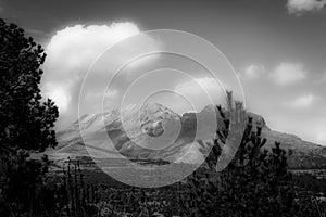 Landscapes in the beauty volcanos of Mexico