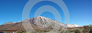 landscapes of Canadas del Teide in winter