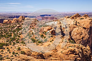 Landscapes of Canyonland National Park in Spring