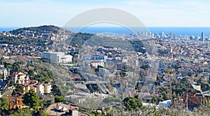 Landscapes from Collserolaen Mountains in Barcelona