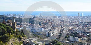 Landscapes from Collserolaen Mountains in Barcelona