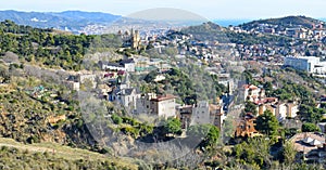 Landscapes from Collserolaen Mountains in Barcelona