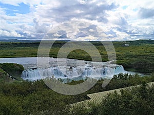 Landscapes of Iceland - Faxi Waterfall photo