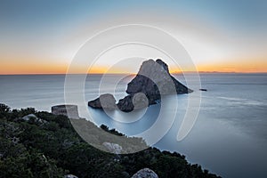 Landscapes of the island of Ibiza. Cala d en Serra,  Sant Joan de Labritja, Ibiza.