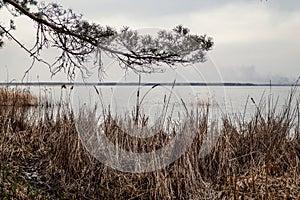 Landscapes of Kyiv sea in Kyiv region, Ukraine