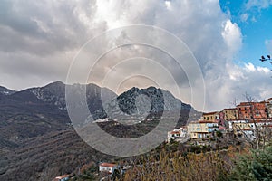 Landscapes of Molise. Monte Marrone e Castelnuovo al Volturno. photo