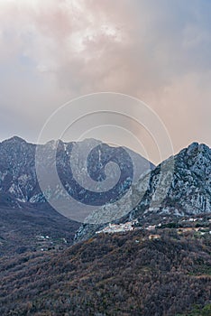 Landscapes of Molise. Monte Marrone e Castelnuovo al Volturno. photo