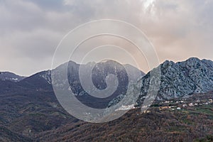 Landscapes of Molise. Monte Marrone e Castelnuovo al Volturno. photo