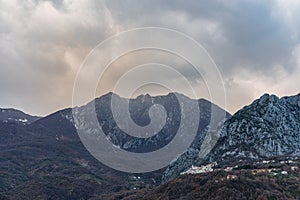 Landscapes of Molise. Monte Marrone e Castelnuovo al Volturno. photo