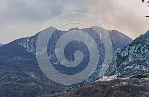 Landscapes of Molise. Monte Marrone e Castelnuovo al Volturno. photo