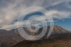 Landscapes of Molise. Monte Marrone e Castelnuovo al Volturno. photo