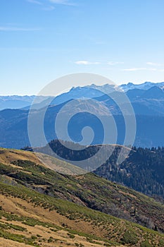 Landscapes in the mountains near Sochi in Russia.