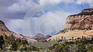 Landscapes near abra kanabra and zion national park in utah