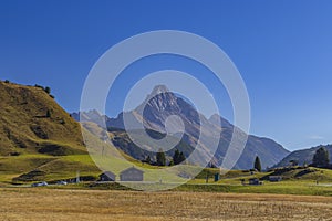 Landscapes near Kalbelesee, Hochtann Mountain Pass, Warth, Vorarlberg, Austria