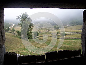 Landscapes pasiegos of the mountains of Espinosa photo