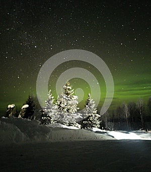 Landscapes of Russia - Northern Lights in Karelia
