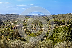 Landscapes of Tuscany in Radda Chianti