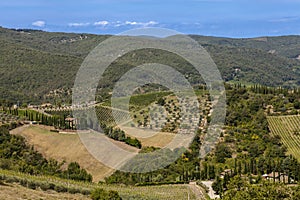 Landscapes of Tuscany in Radda Chianti