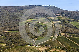 Landscapes of Tuscany in Radda Chianti