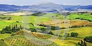 landscapes of Tuscany, val d'Orcia photo