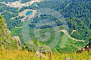 Landscapes and views of Krasnaya Polyana, Sochi.