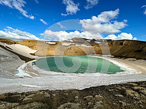 Landscapes of Viti crater lake photo
