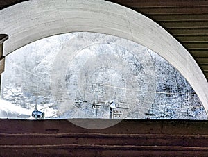 landscapes and winter scenes at beech mountain north carolina photo