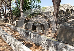 Landscapes of The “Sarcofagi” and The Greek Theater in Lipari, Province of Messina, Italy.