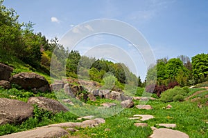 Landscaping, arboretum Sofievka