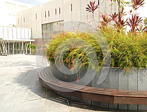 Landscaping, city offices area