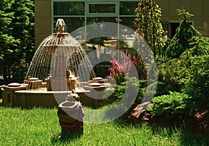 landscaping design of courtyard