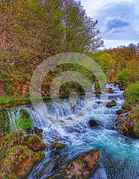 Landskape. Waterfall . Background. River. Nature.