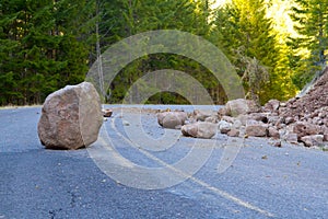 Landslide Blocked Road