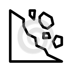 Landslide Icon Vector Symbol Design Illustration