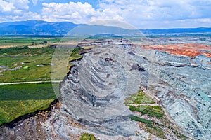 Landslide in lignite mine of Amyntaio